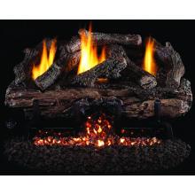 Charred Aged Split Peterson Real Fyre Vent Free Log Set