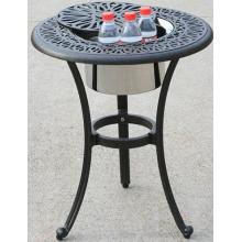 Alfresco Home Kaleidoscope 21 Inch Round Beverage Cooler Side Table - Antique Wine