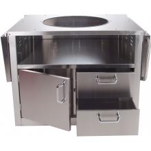 Cart Open With Shelves Down