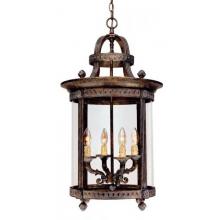 World Imports Luminous Lanterns Collection Hanging Lantern In French Bronze Finish - 4 Bulbs - 1604-63