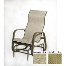Bonaire Aluminum High Back Sling Glider With Saddle Frame And B0303 Fabric