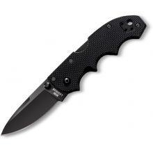 Mini Lawman, Black G-10 Handle, Black Blade, Plain