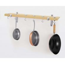 Concept Housewares CP40222 Natural Wood Innovative 36-Inch Dual Track Wall Kitchen Rack