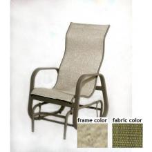 Bonaire Aluminum High Back Sling Glider With Saddle Frame And B0808 Fabric