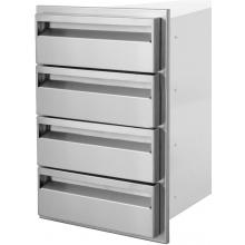 Aspen Series Quadruple Access Drawer Side View