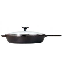 Lodge Skillets With Glass Cover 2 Inch Deep Logic Cast Iron Skillet - L8SKG3