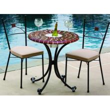 Alfresco Home Cognac Wrought Iron Bistro Set