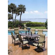 Suncoast Devereaux Cast Aluminum Sling Patio Dining Set