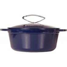 Lodge Cast Iron Dutch Ovens L Series Enamel 4 Quart Dutch Oven, Liberty Blue - E4D30