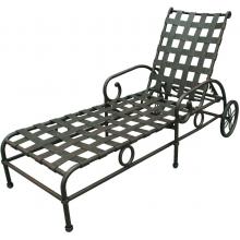 Darlee Malibu Aluminum Outdoor Patio Chaise Lounge With Cushions - Antique Bronze