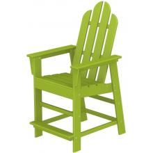 Poly-Wood Recycled Plastic Wood Long Island Adirondack Counter Bar Stool