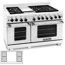American Range ARR-4842GD 48 Inch Natural Gas Range With 4 Burners And Griddle - Stainless Steel