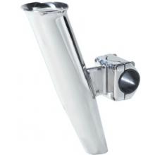 C.E. Smith Silver, Mid Mount, 2-Way Clamp Rod Holder