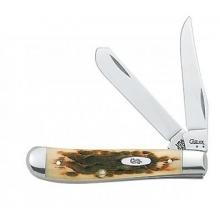 Case Cutlery Amber Series, 6207 Stainless Steel Mini Trapper
