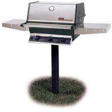 MHP Gas Grills THRG2 Grill W/ SearMagic Grids On In-Ground Post