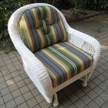 North Cape Montego Resin Wicker Single Glider - White