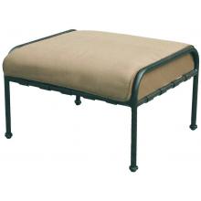 Darlee Malibu Aluminum Outdoor Patio Ottoman With Cushion - Antique Bronze