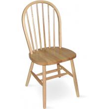 International Concepts Dining Essentials Windsor 37 Inch High Spindleback Chair - Plain Legs - Natural - C01-212