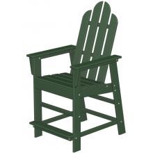 Poly-Wood Recycled Plastic Wood Long Island Adirondack Counter Bar Stool
