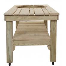 Grill Dome XL Pressure Treated Wood Table Side View