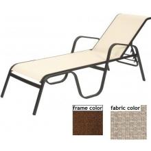 Suncoast Seascape Sling Chaise Lounge - Cabernet Frame