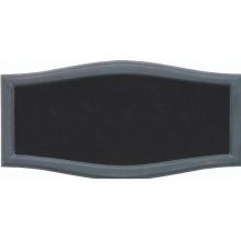 HouseMark Series Large Roundtangle Address Plaque - Black W/ Verde Brass