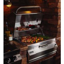 Fire Magic Charcoal Grills Legacy Smoker Grill in Outdoor Kitchen