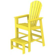 Poly-Wood Recycled Plastic Wood South Beach Adirondack Lifeguard Lounge Chair