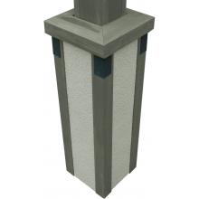 Outdoor GreatRoom Company Stucco Post Bases Pergolas - Grey Finish