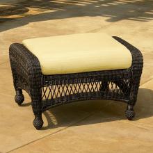 North Cape Port Royal Wicker Ottoman - Espresso