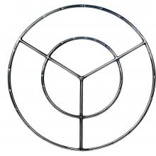 36 Inch Stainless Round Double Natural Gas Fire Pit Ring