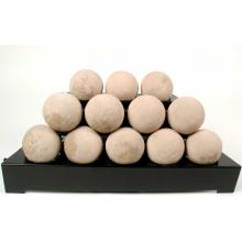 Rasmussen 30 Inch Beige ALTERNA See-Thru Vent Free Natural Gas FireBalls With Black Chassis And Manual Safety Pilot