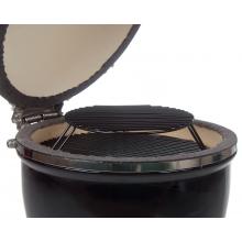 Double Decker Grill Grid Shown On Grill Dome