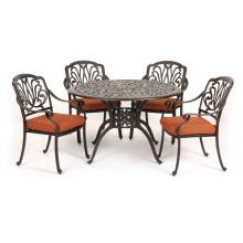 Caluco Florence Aluminum 48 Inch Dining Set