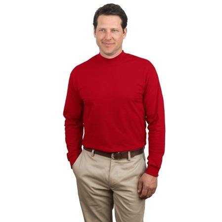 Port & Company Mock Turtleneck Medium - Red