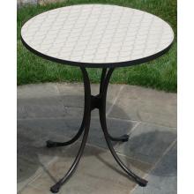Alfresco Home Pina Colada 24 Inch Round Bistro Table (Top & Base)