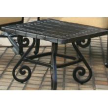 Alfresco Home Greek Key 21 Inch Square Side Table & Base - Antique Topaz