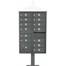 Regency F-Series 13-Door Cluster Box Unit - Black