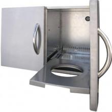 Cal Flame 30 Inch Enclosed Cabinet with Drawers And Roll-Out Propane Tank Storage