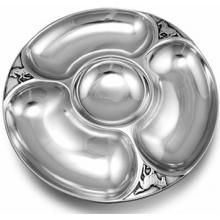 Wilton Armetale Horses Large Chip & Dip /Polished/bx - 170094