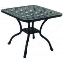 Darlee Series 30 Cast Aluminum Outdoor Patio Tea Table - 21 Inch Square - Antique Bronze