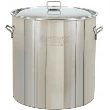 Bayou Classic Pots With Vented Lid 122 Quart Stainless Steel Stock Pot