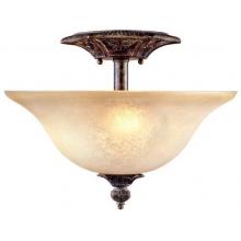 World Imports Claiborne Collection Ceiling Mount Globe Fixture In French Bronze Finish - 3 Bulbs - 31716-63