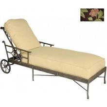 Windham Castings Provence Casual Back Chaise Lounge Cushion , Beautiful Bloom LXX