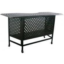 Darlee Series 60 Cast Aluminum 82 Inch Outdoor Patio Party Bar - Antique Bronze