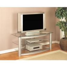 Powell Furniture - Matte Silver Plasma Stand - 633-694