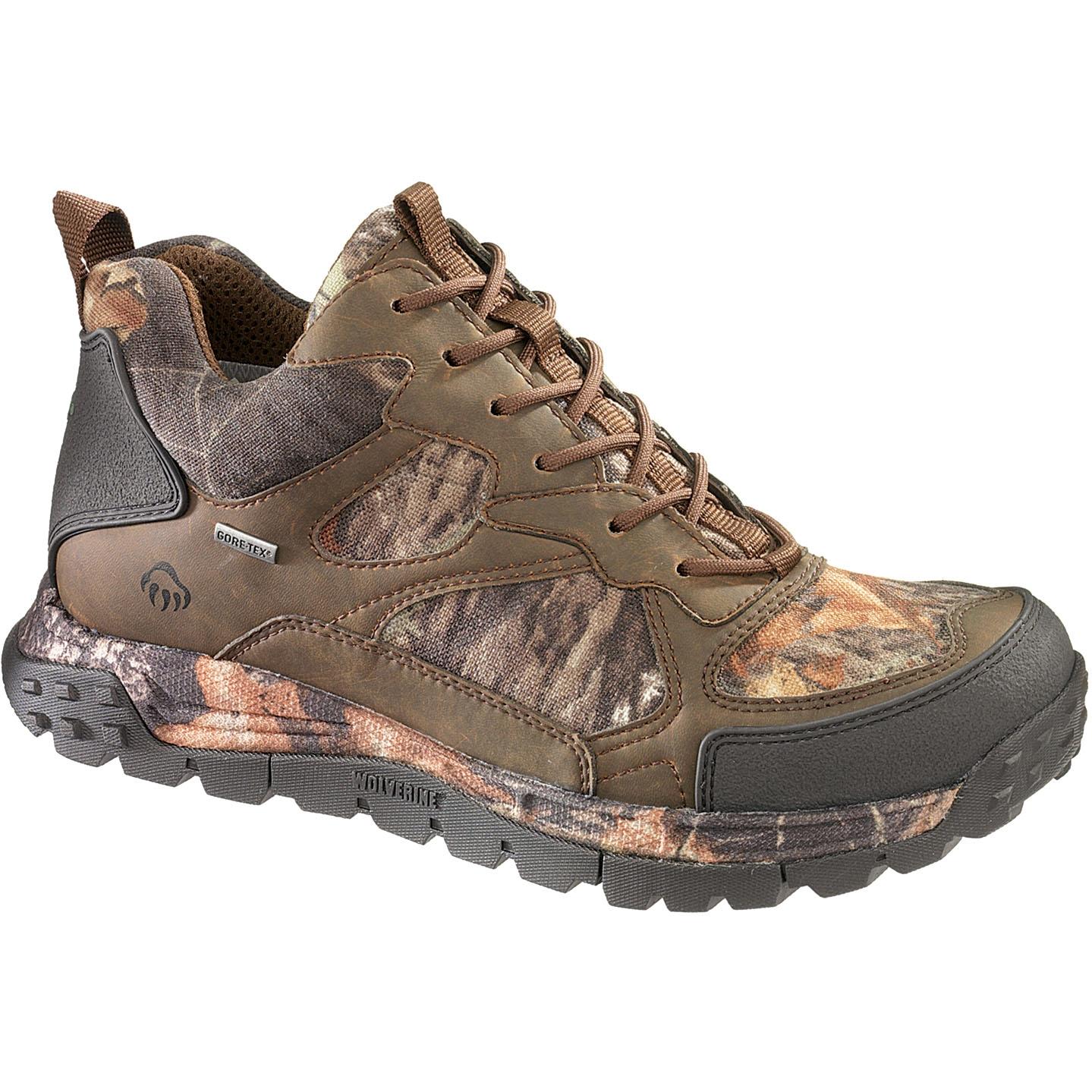 Wolverine Mens Crossbow 200 Gram Thinsulate Insulated GORE-TEX Waterproof Hiker Hunting Shoes - Brown / Mossy Oak Breakup II - Size 7 - Extra Wide