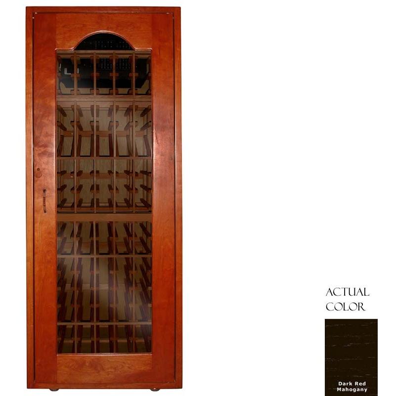 Vinotemp VINO-SONOMA180-DRM Sonoma 180 Bottle Wine Cellar - Glass Door / Dark Red Mahogany Cabinet
