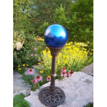 Oakland Living Mississippi Gazing Blue Ball W/ Antique Bronze Stand