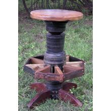 Groovy Stuff Rustic Teak Wood Rodeo Bar Stool - TF-225-30